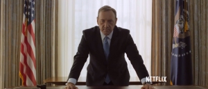 Image from House of Cards Season 3 trailer by Netflix